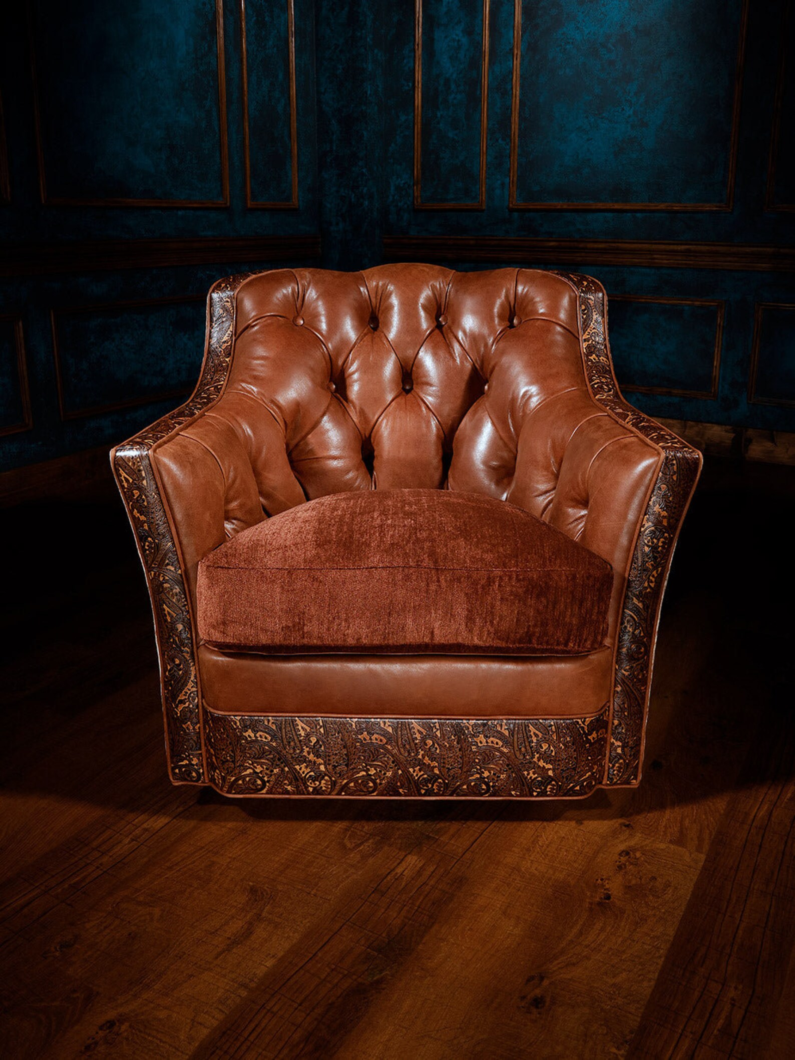 Dakota Western Swivel Chair - Etsy