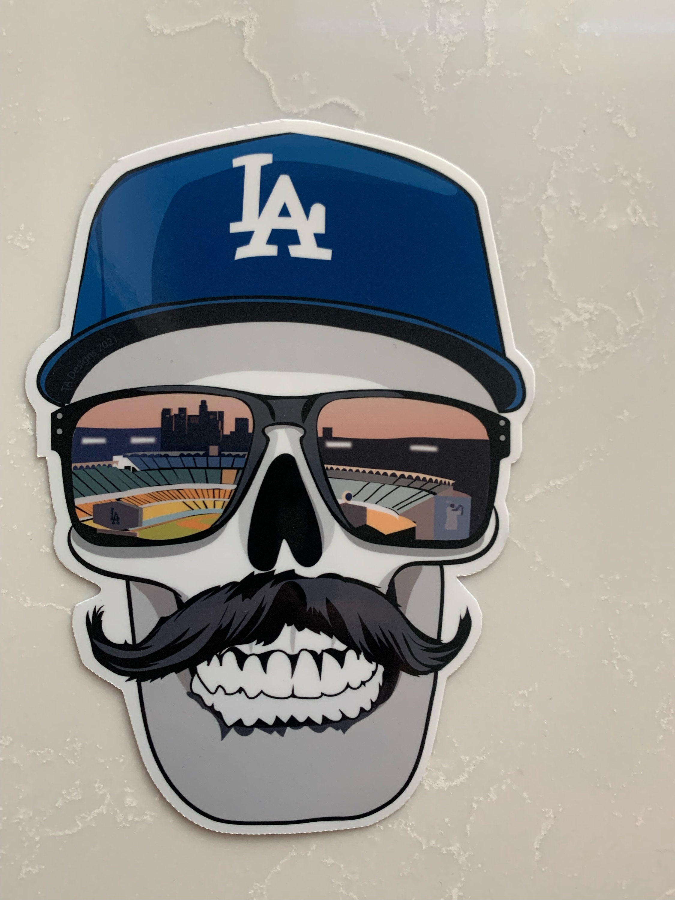 Dodgers Skull Head 