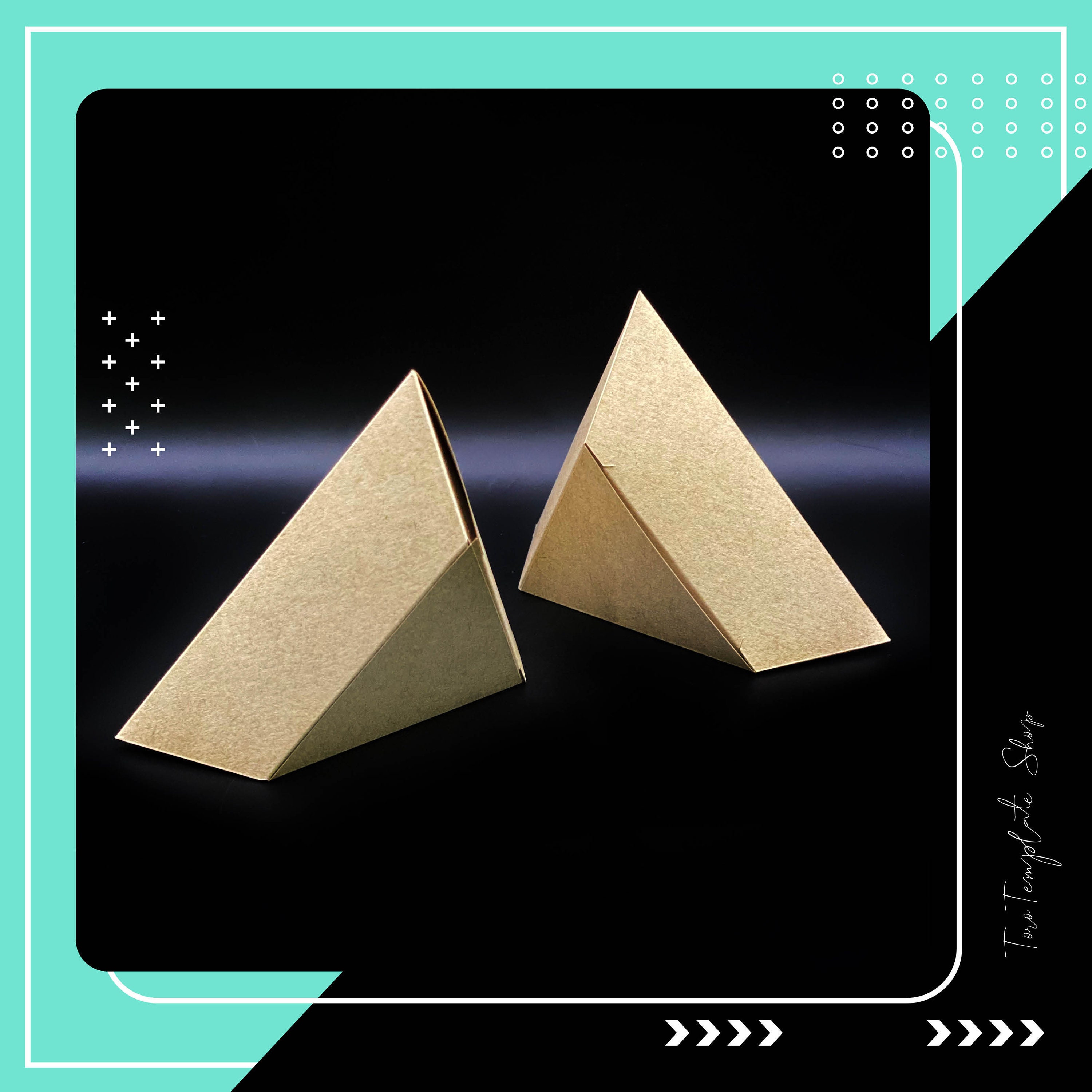 Triangle Box Template: Printable Gift/candy Box (digital Download) - Etsy