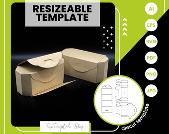 Octagon Box Template: Resizeable Gift & Candy Box (Digital Download)