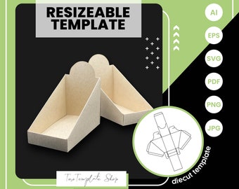 Shelf Box Template: Resizeable Printable (Digital Download)