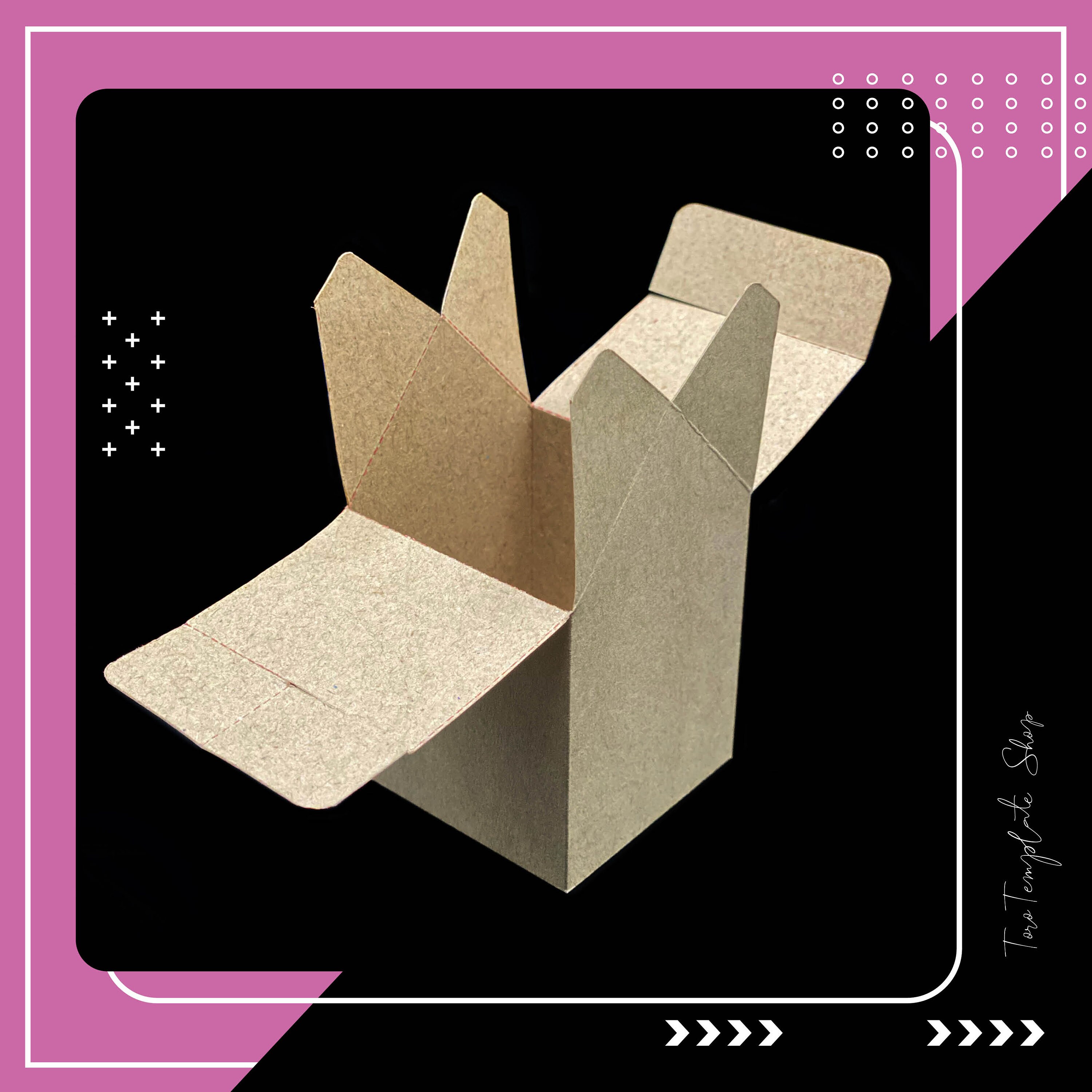 Shape House Box Template, Gift Box Template, Candy Box Template ...