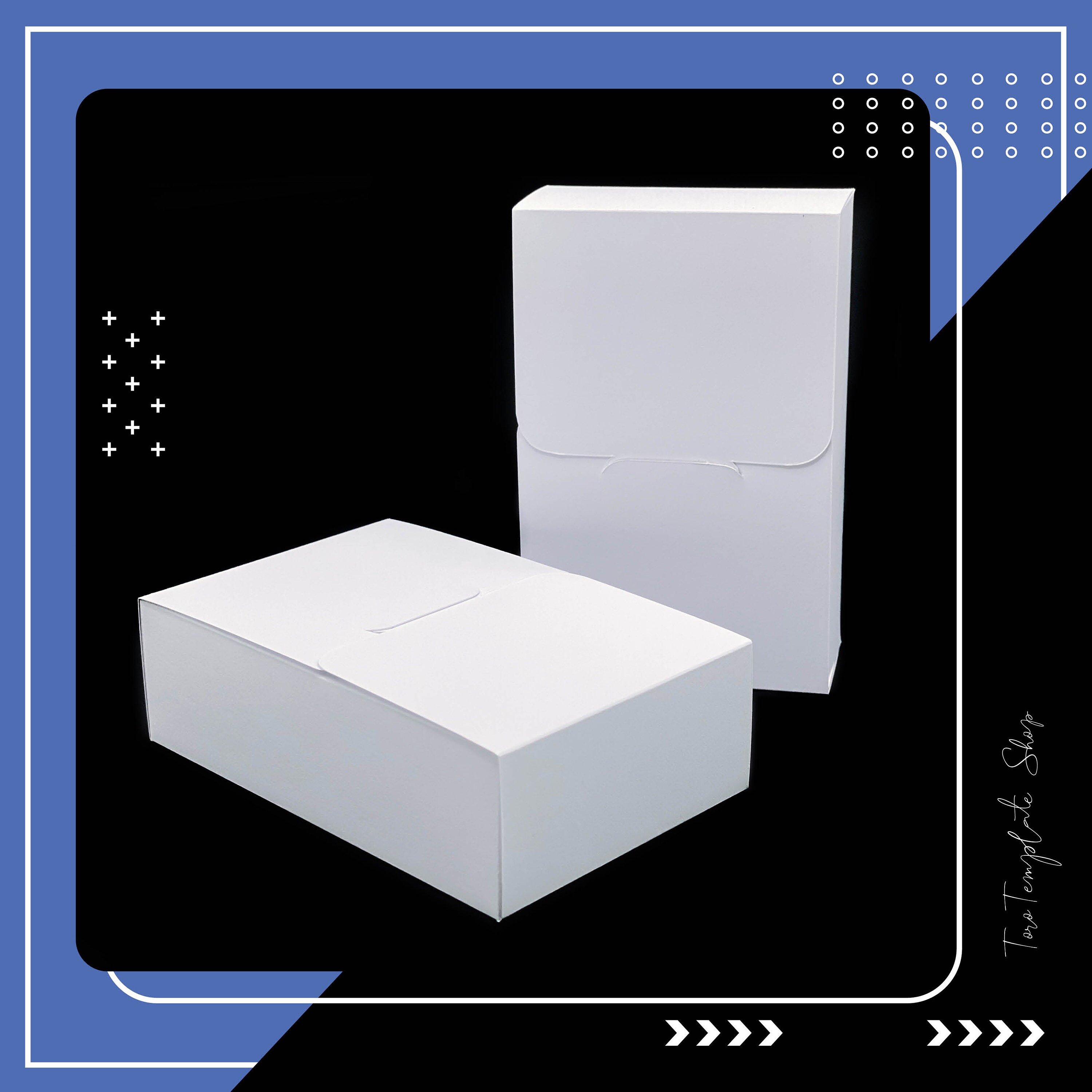 Rectangle Box Template: Resizeable Gift/candy/cookie Box (digital ...
