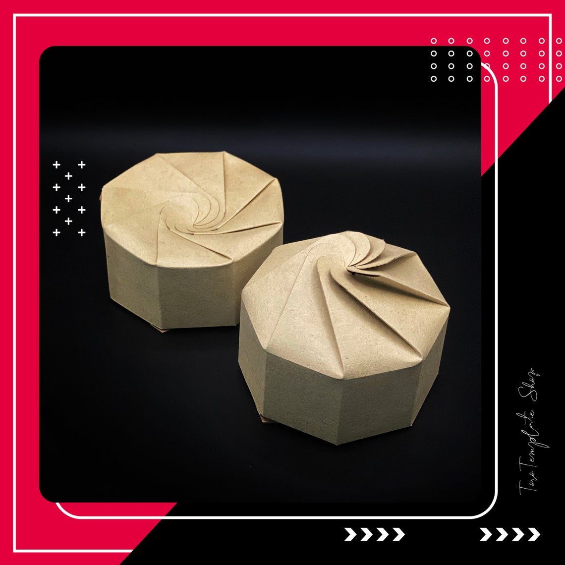 Octagon Box Template: Resizeable Gift/candy Box (digital Download) - Etsy