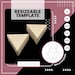 Triangle Box Template, Gift Box Template, Candy Box Template, Cookies ...