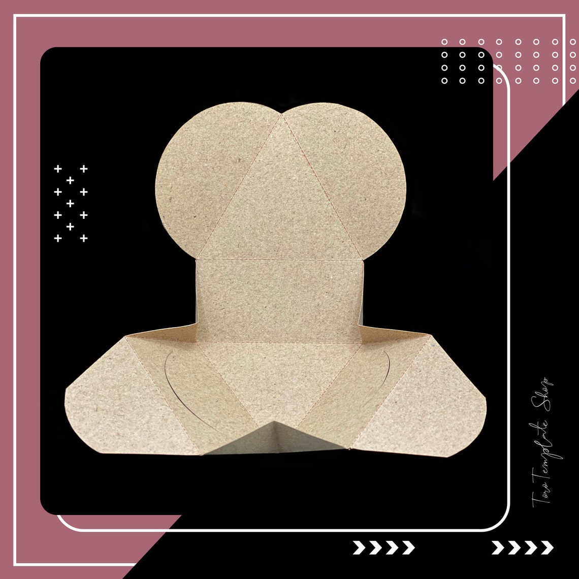 Triangle Box Template, Gift Box Template, Candy Box Template, Cookies ...