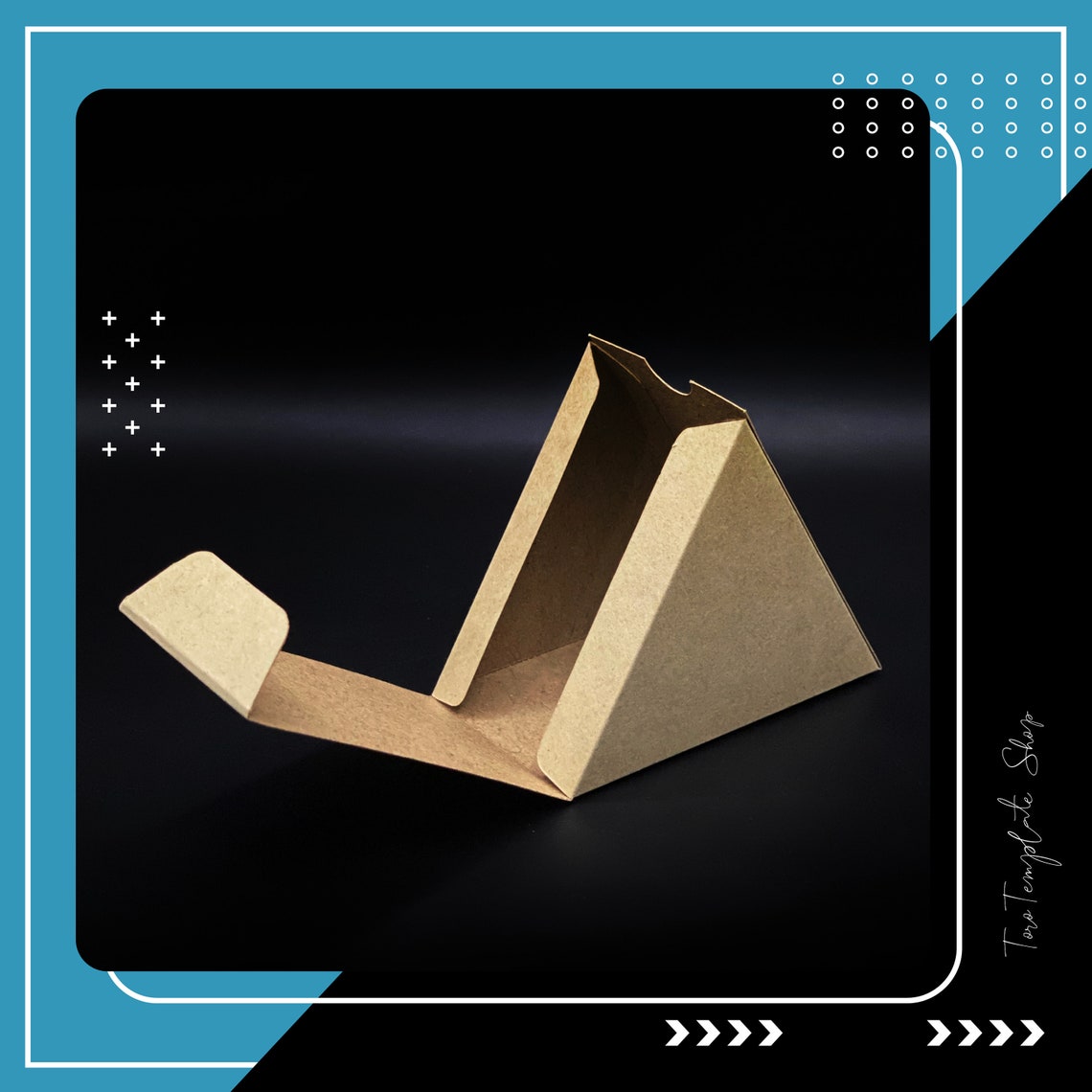 Triangle Box Template: Printable Gift/candy Box (digital Download) - Etsy