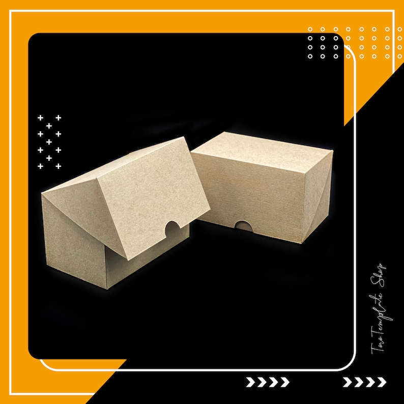 Rectangle Gift Box Template: Resizeable Printable (digital Download) - Etsy