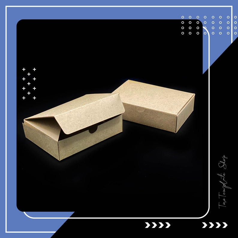 Rectangular Cookie Box Rectangle Box Template, Cookies Box Template, Gift Box Template, Candy ...
