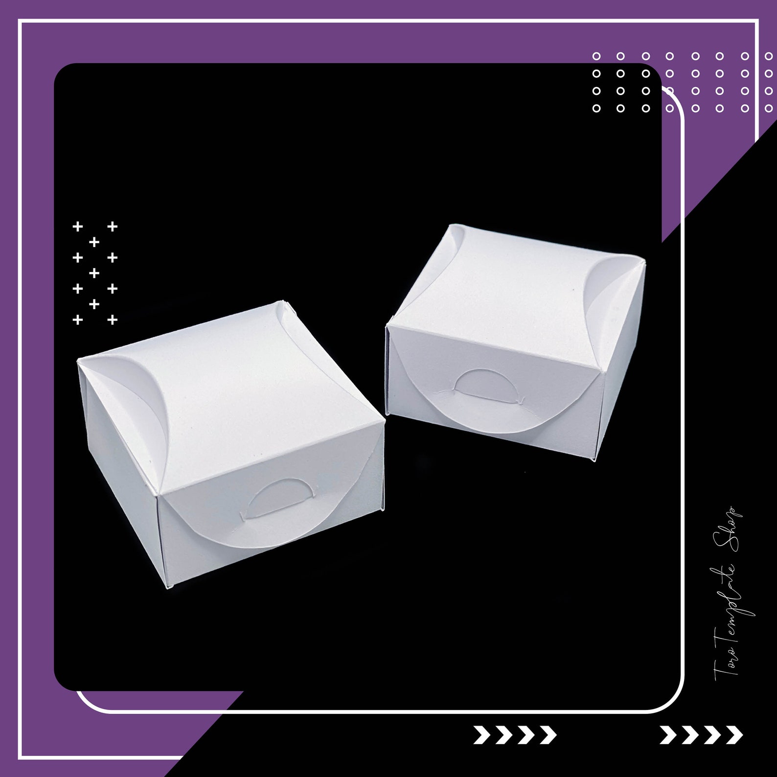 Curved Lid Rectangle Box Template: Gift & Jewelry Box (digital Download ...