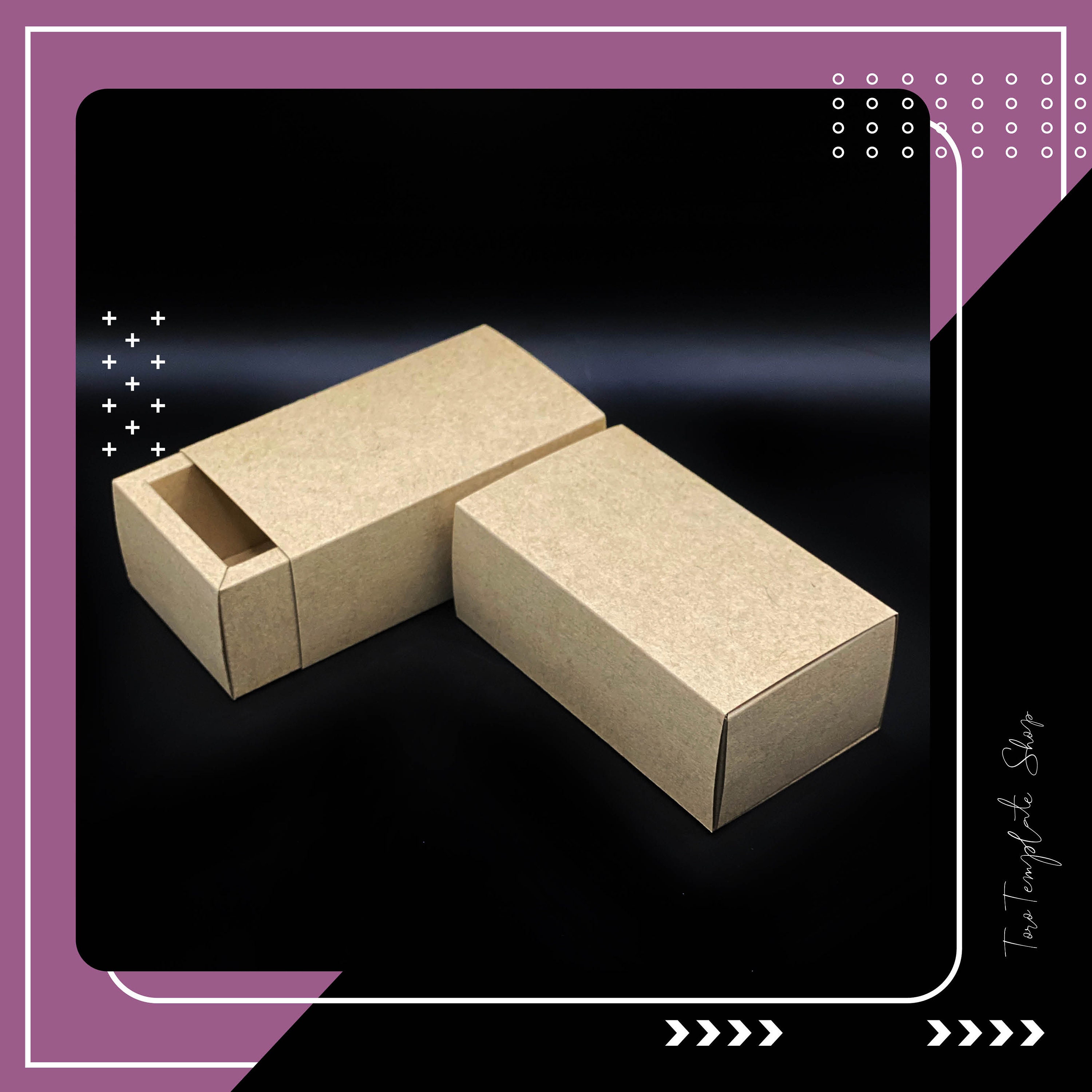 Drawer Box Template, Gift Box Template, Candy Box Template, Cookies Box ...
