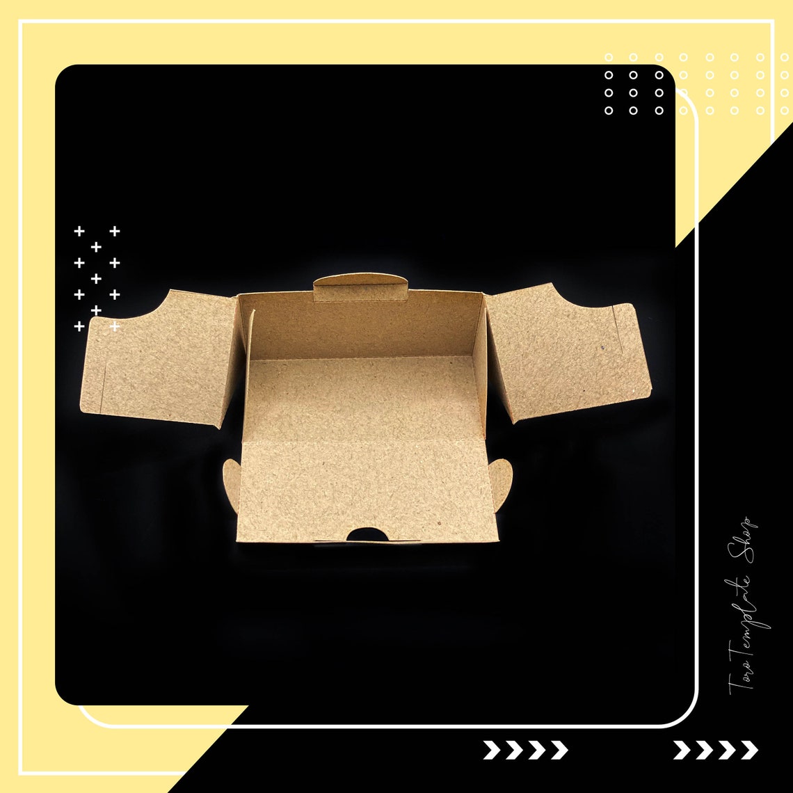 Triangle Box Template, Gift Box Template, Cookies Box Template, Candy ...