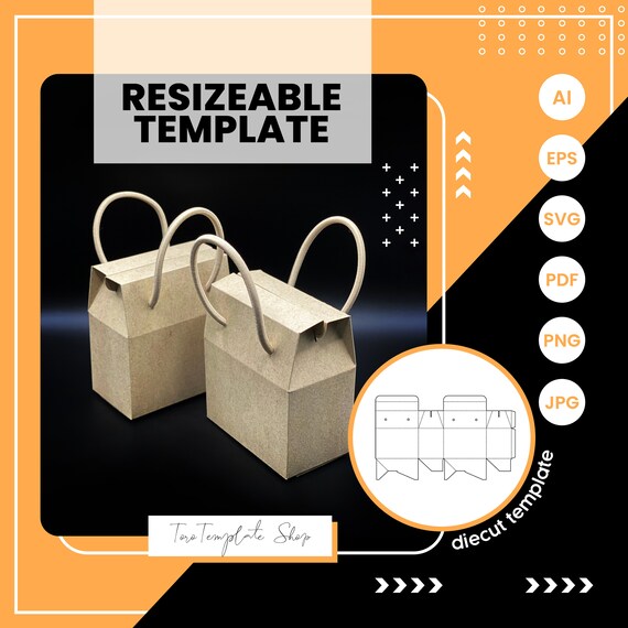 Box Template Cookies Box Template Gift Box Template Candy | Etsy