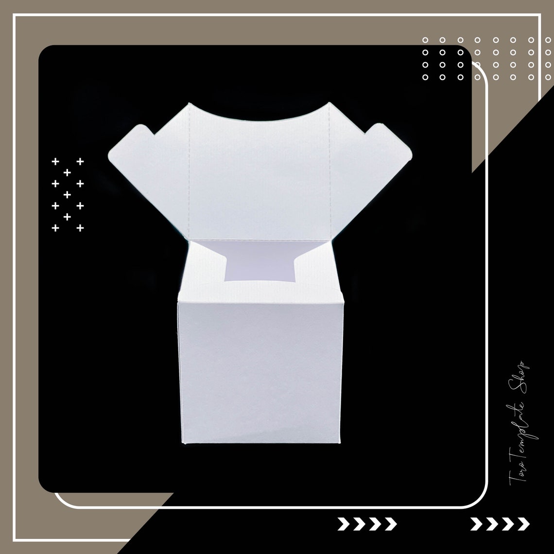 Square Box Template Gift Box Template Candy Box Template - Etsy