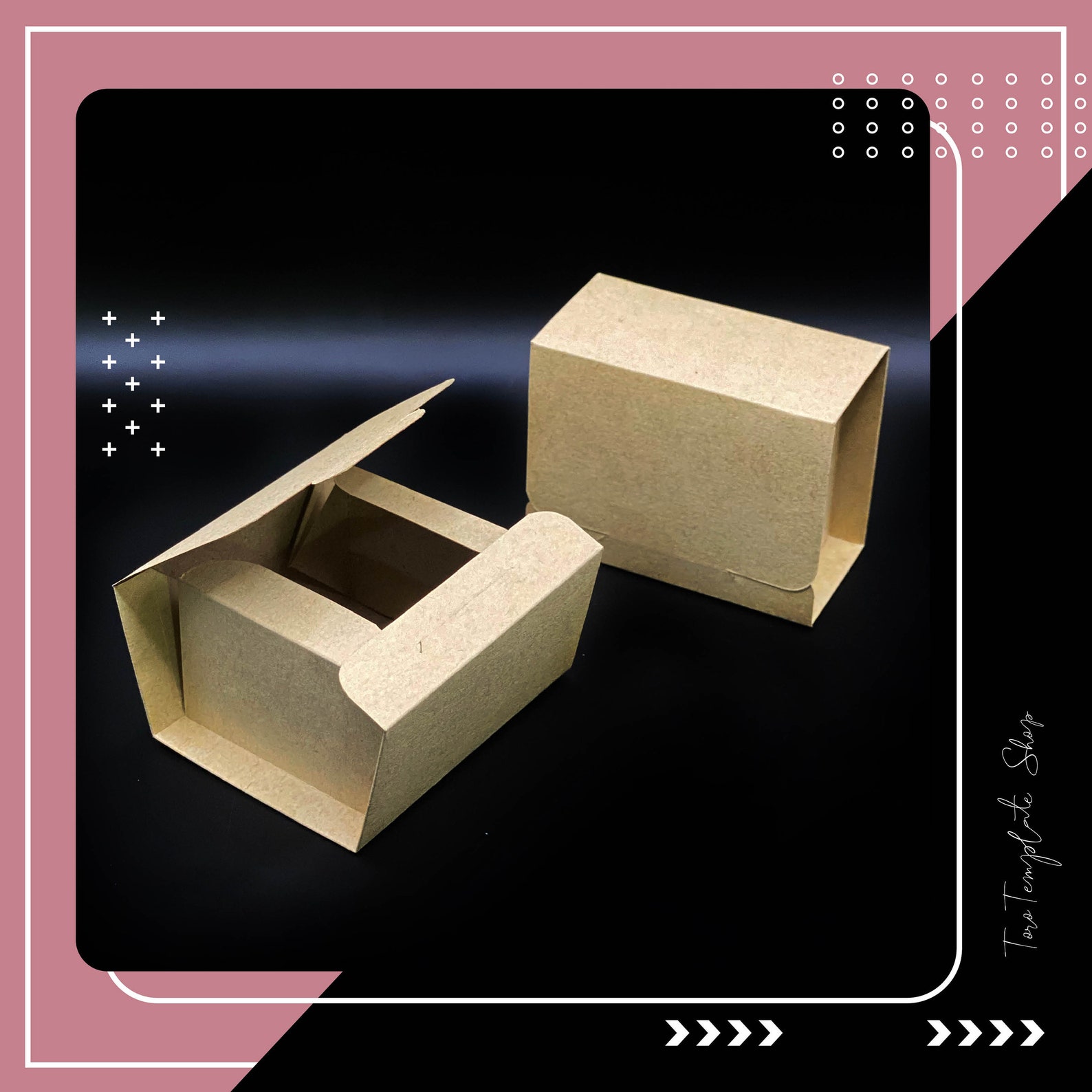 Rectangle Gift Box Template: Resizeable Printable (digital Download) - Etsy