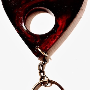Ouija board planchette keychain occult goth spirit