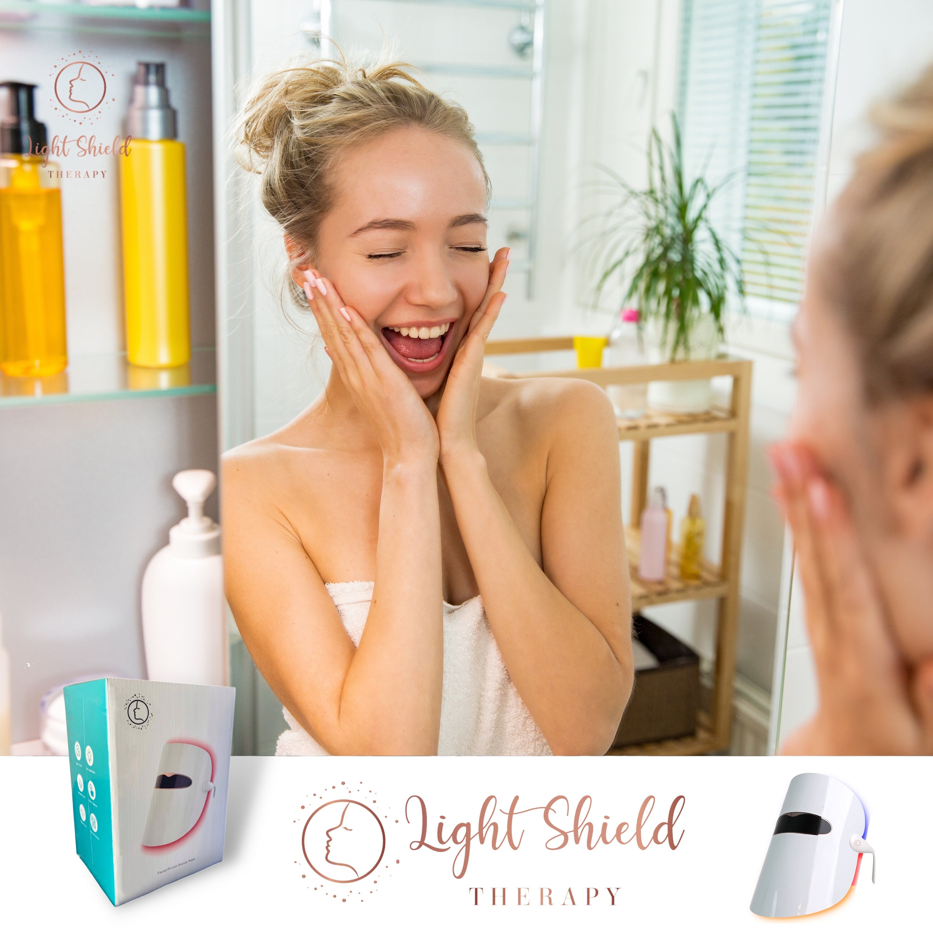 LED Light Therapy Face Mask Anti Aging Light Therapy Mask Etsy