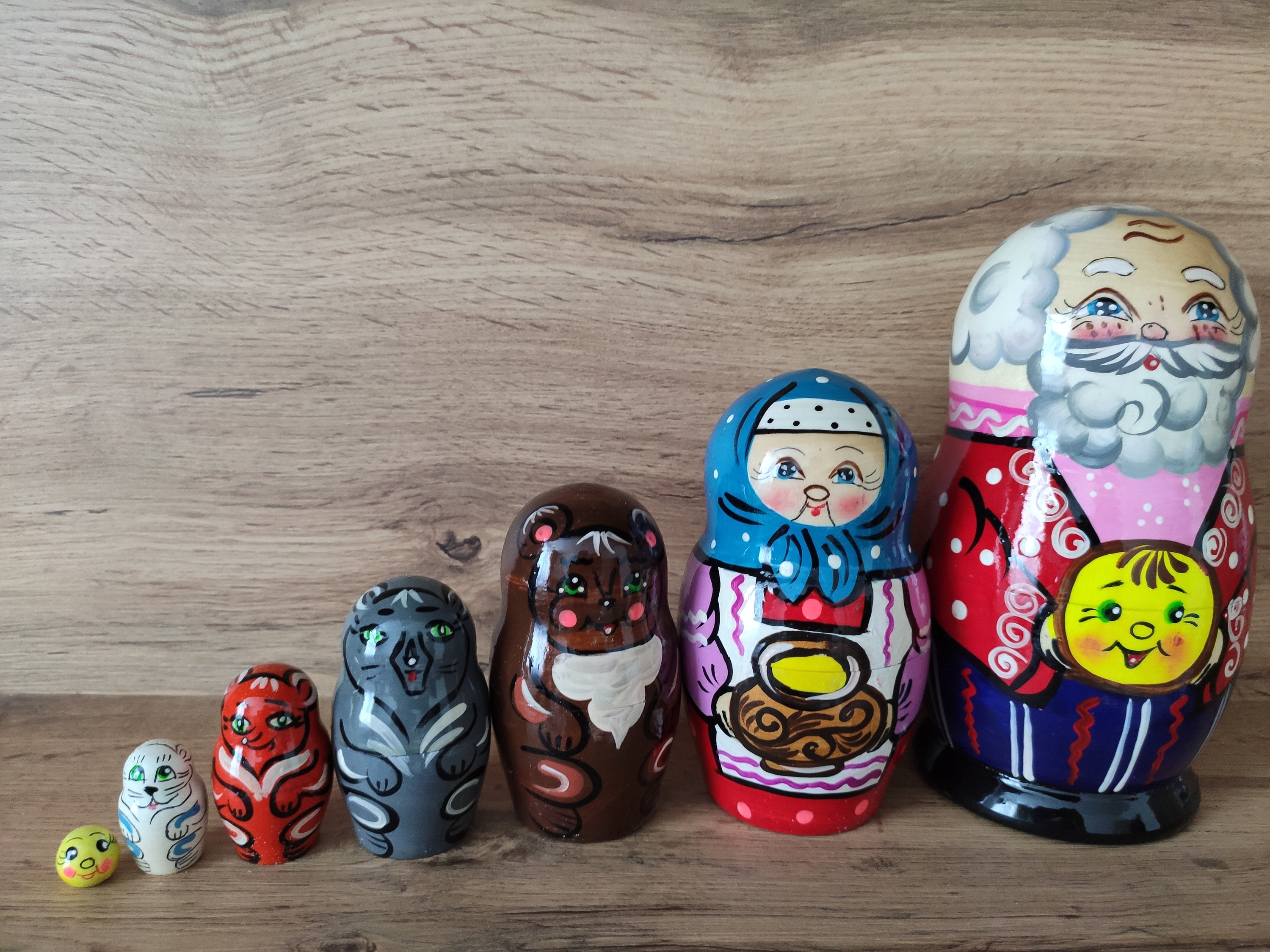 Nesting dolls for kids Kolobok nesting doll Fairy Tale Etsy
