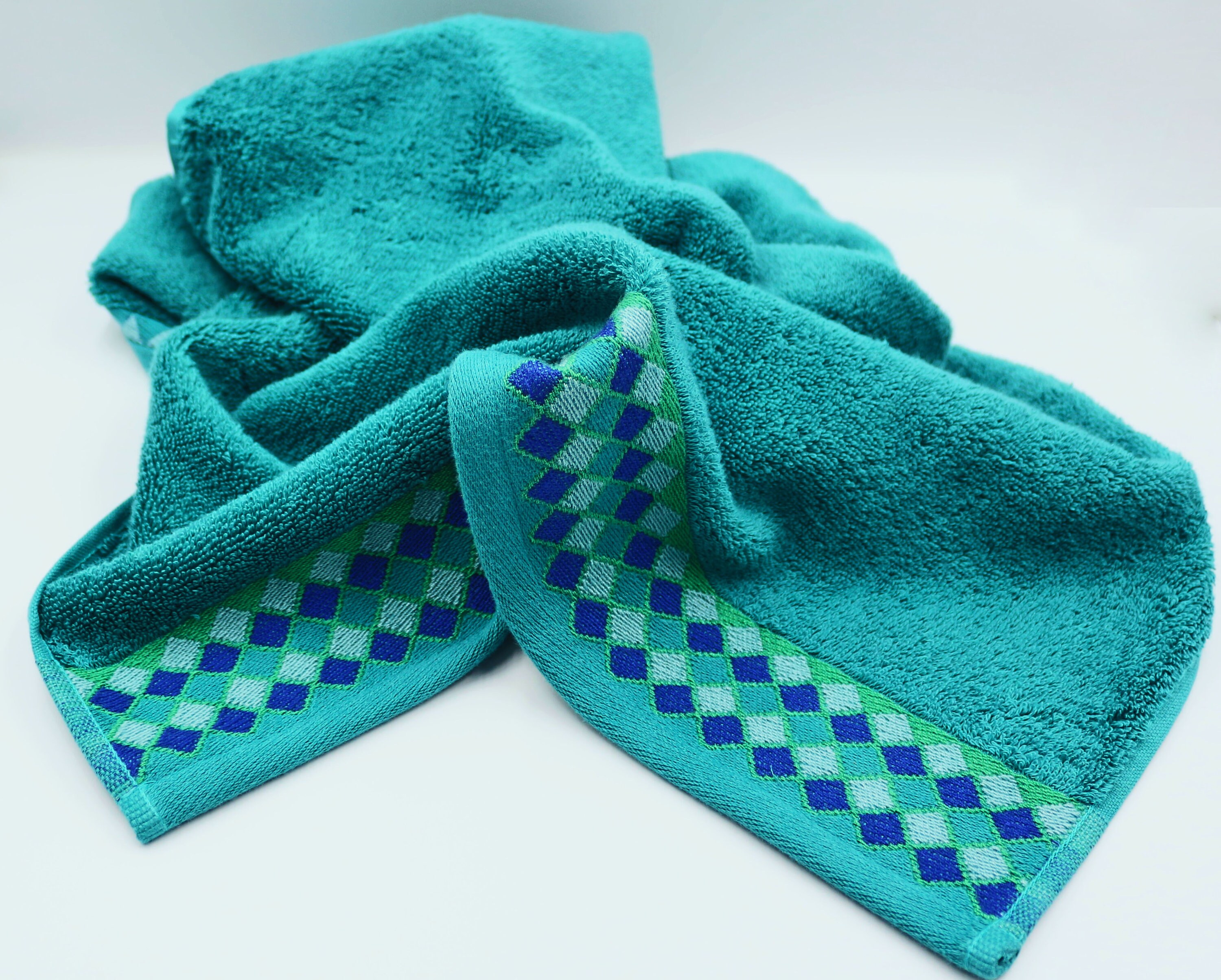 Turquoise Hand Towel 100 Cotton Beach Turkish Cotton Towel Etsy UK
