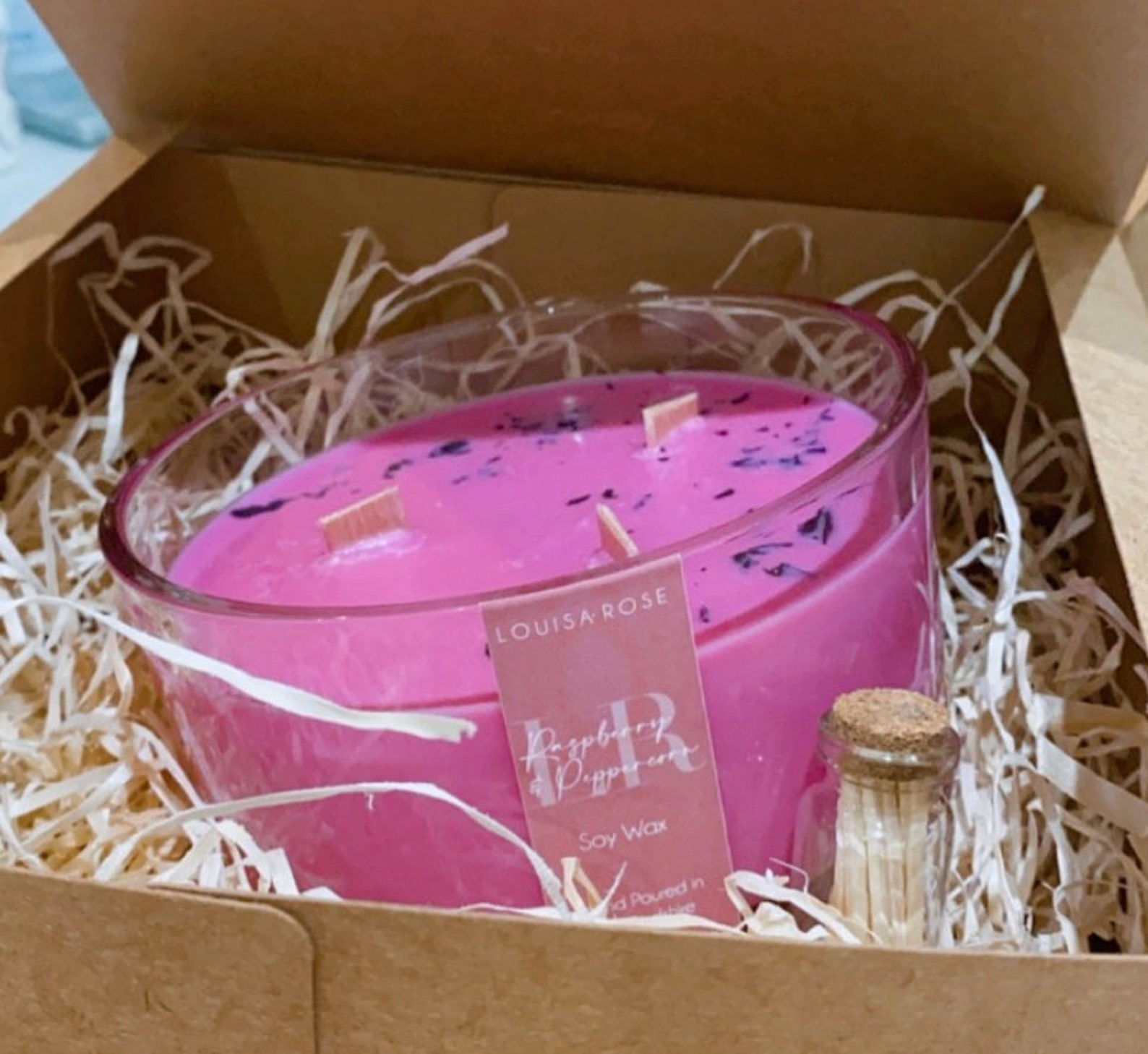 Large 3 Wick Candle Etsy