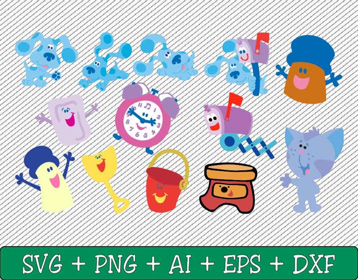 Download Blues Clues Bundle Svg Png Eps Dxf Instant Download | Etsy