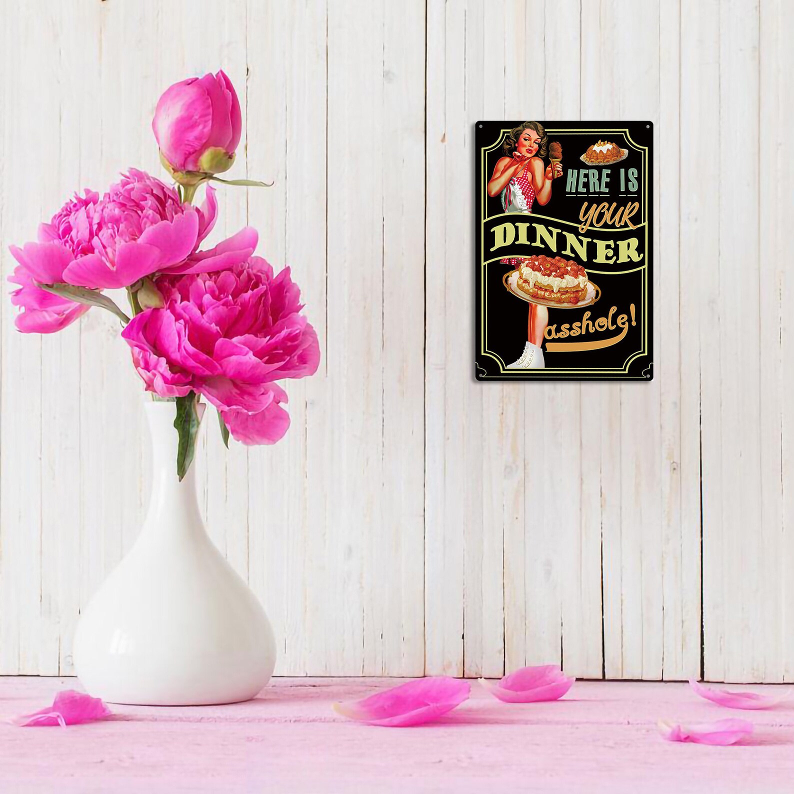 Wall Decor Kitchen Tin Sign Country Plaque Metal Sign | Etsy