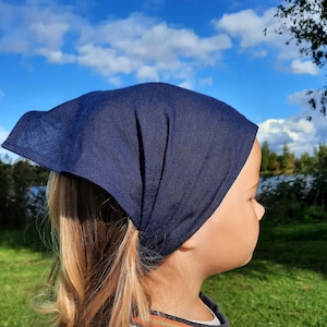 Pañuelo para la cabeza para niños, Pañuelo para la cabeza de niña para verano, Pañuelo de lino, Bandana para niña, Diadema ancha para bebé, Sombrero para el sol para niñas, Sombrero para el sol para niños, Sombrero de lino