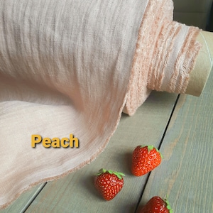 Linen fabric Washed linen fabric Fabric by the yard or meter Stone Washed linen
