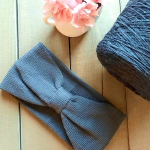 Wollen hoofdband, wollen dameshoofdbanden, gebreide hoofdband van merinowol, gedraaide oorwarmer, wollen gebreide tulband, herfsthoofddoek, moederdagcadeau