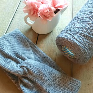 Knitted wool headband. Ear warmer.