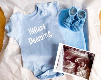 Newborn Gift Box: Baby Boy Vest, Booties & Muslin