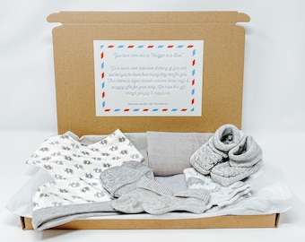 Letterbox Newborn Gift Box: Unisex Baby Shower Hamper