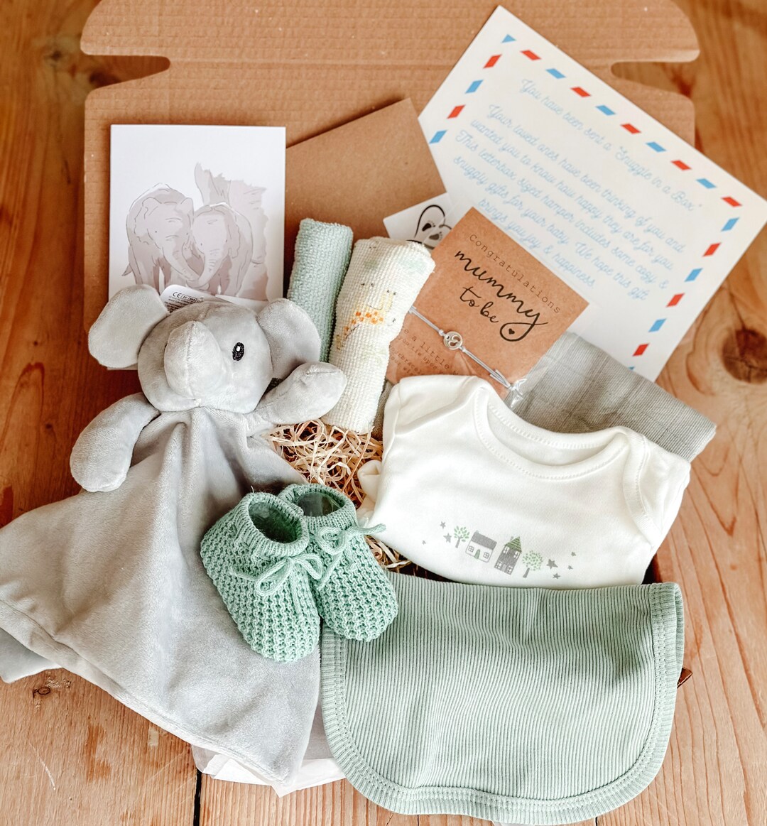 Elephant Snuggle Newborn Giftset | Unisex Baby Shower Gift | Hello ...