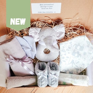 Baby Gift Hamper | Elephant Baby Gift | Unisex Baby Gift | Neutral Baby Gift