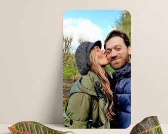 Personalized Metal Photo Print: A4 Wall Art with Adhesive