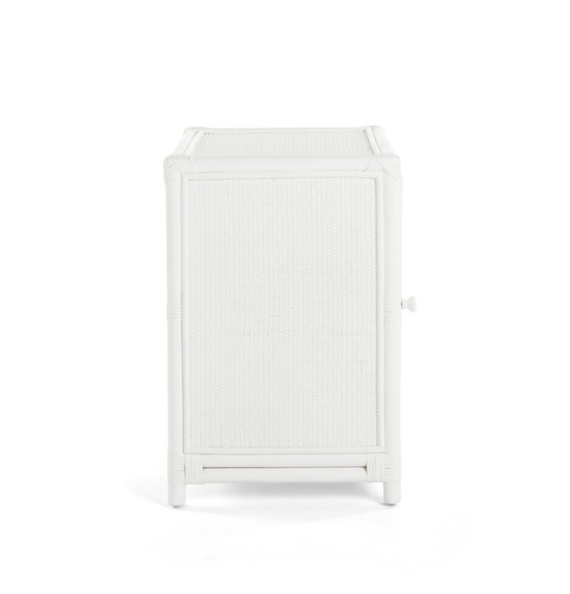 White Wicker Night Stand Rattan nightstand with Tropical Etsy
