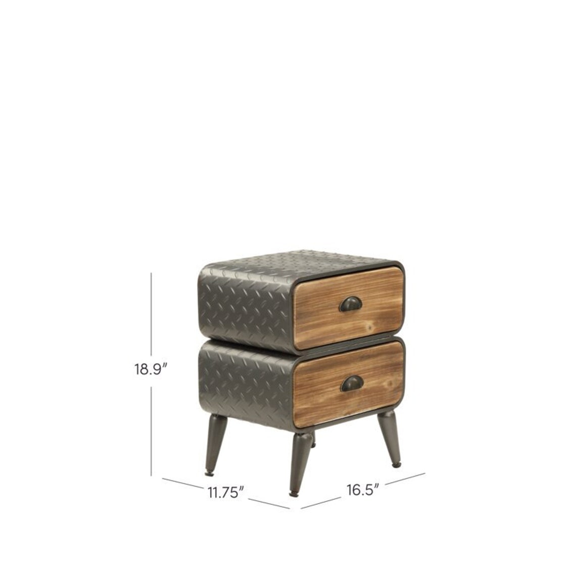 Modern Metal Nightstand with Drawer Mid Century Bedside Table Etsy