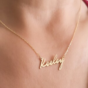 Personalized Sterling Silver Name Necklace: Custom Gold Filled Jewelry
