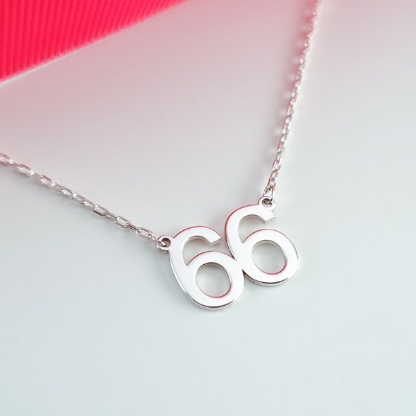 Number Necklace - Etsy