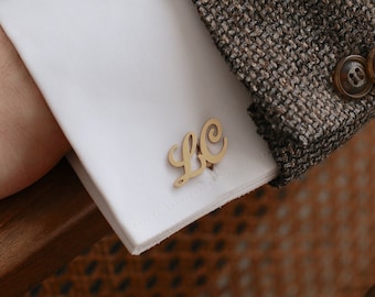 Luxury Personalized Cuff Links, Initials CuffLinks, Groomsmen gift, Groom Wedding CuffLinks, Cufflinks, Father CuffLinks, initials cufflinks