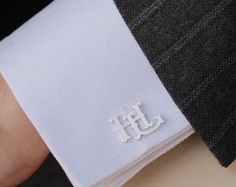 Personalisierte Manschettenknöpfe, Initialen Manschettenknöpfe, Groomsmen Geschenk, Bräutigam Hochzeit Manschettenknöpfe, Manschettenknöpfe, Vater Manschettenknöpfe, Initialen Manschettenknöpfe