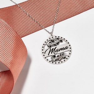 Dainty Mama Necklace, Personalized Necklace, Mom Necklace, Bridesmaid Gift , Mother's Day Gift , Perfect Gift for Mom , Dainty Name Necklace
