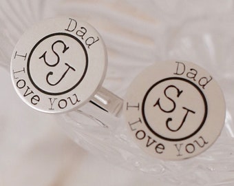 Groom Wedding CuffLinks, Luxury Personalized Cuff Links, Initials CuffLinks, Groomsmen gift, Cufflinks, Father CuffLinks, initials cufflinks