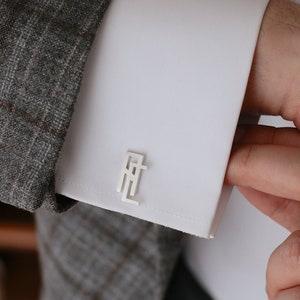 Thin CuffLinks, Initials Cufflinks, Personalized CuffLink,Groomsmen gift, Cufflink, Cufflink For Wedding,Valentines day Gift,Father day gift