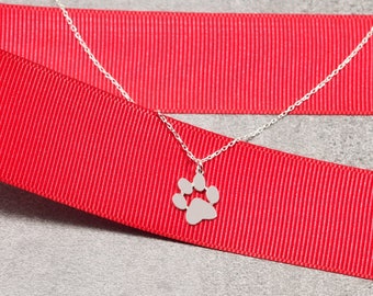 Personalisierte Hundepfote Halskette, kundenspezifischer Hundeschmuck, Katzenpfote Halskette, personalisierte Hundehalskette, personalisierte Hundeliebhaber, Muttertagsgeschenk Halskette