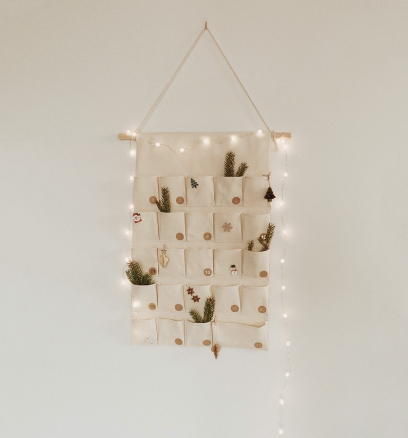 Wall Organizer PDF Sewing Pattern, DIY Advent Calendar, Baby Room ...