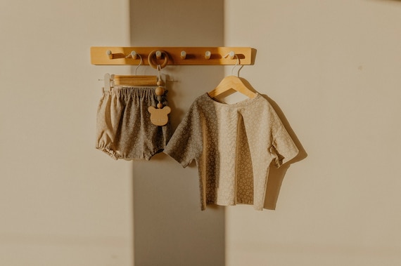 Set of 2 PDF sewing patterns, Baby bloomers and oversize t-shirt, step by step photo tutorial included, instant download
