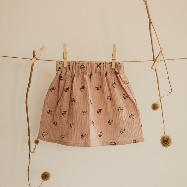 Baby skirt PDF sewing pattern, photo sewing tutorial, easy DIY girl skirt