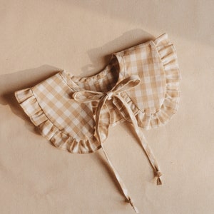 Frill Collar PDF sewing pattern, video tutorial and photo step by step guide included, instant download