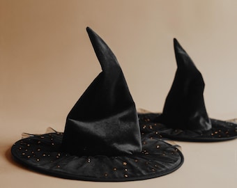 Witch hat sewing pattern for babies and kids, magic hat, DIY Halloween sewing, instant download PDF